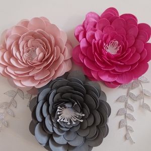 3D Paper peonies